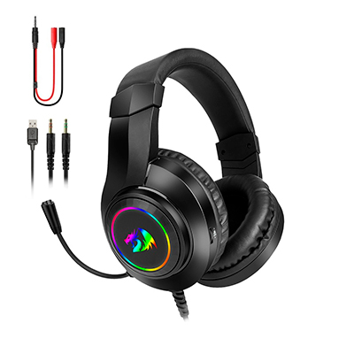 MANOS LIBRES REDRAGON H260 HYLAS GAMING RGB 3.5 USB