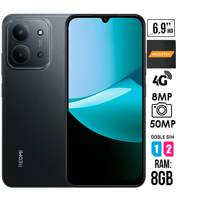 CELULAR XIAOMI REDMI 15C 256GB NEGRO