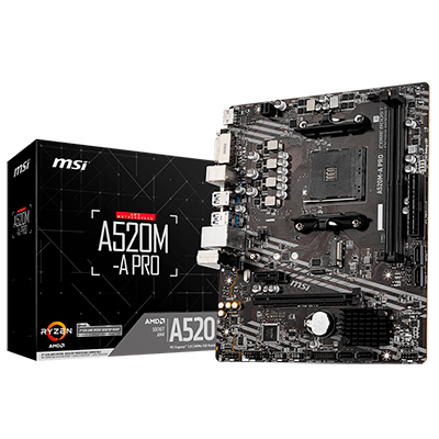 MOTHER BOARD MSI A520M-A PRO