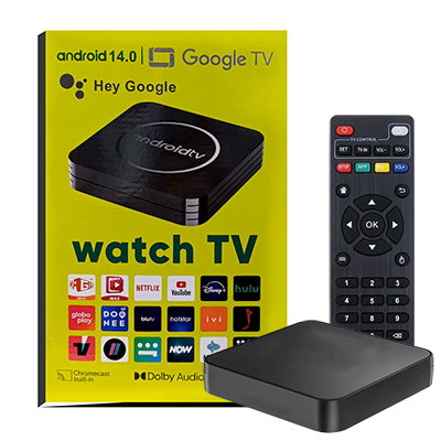 TV BOX GOOGLE TV ANDROID 14.0 WATCH TV