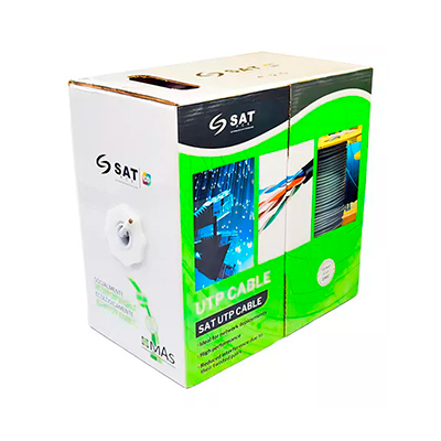 CABLE DE RED UTP CAT6 305M SAT INTERIOR 100% COBRE