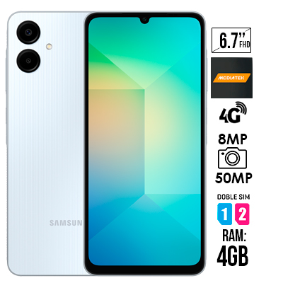 CELULAR SAMSUNG GALAXY A06 AZUL CIELO 128GB
