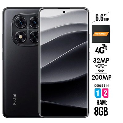 CELULAR XIAOMI REDMI NOTE 14 PRO NEGRO 256GB