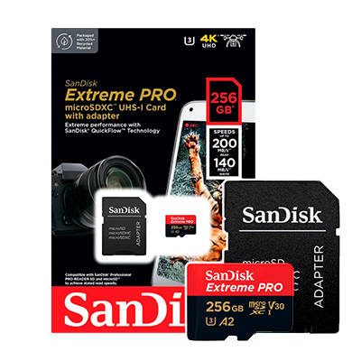 MICRO SD SANDISK 256GB EXTREME PRO CLASS 10