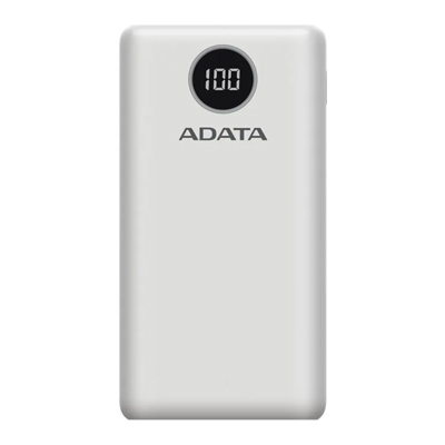 POWER BANK ADATA P20000 QCD USB-C 20000MHA BLANCO
