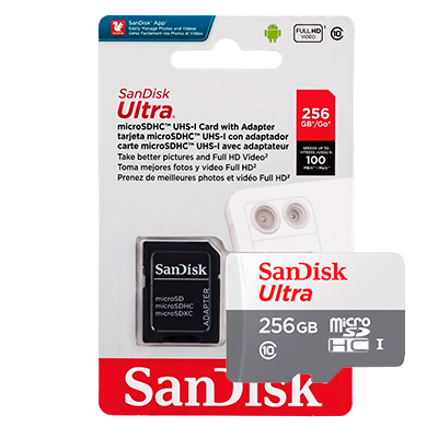 MICRO SD SANDISK 256GB ULTRA HC UHS-I CLASE 10