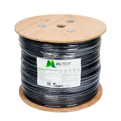 CABLE DE RED UTP CAT6 300M JALTECH JAL-CAT6 PARA EXTERIOR